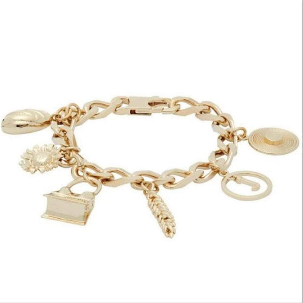 JACQUEMUS Le Chiquito charms gold tone chain bracelet - Picture 3 of 5